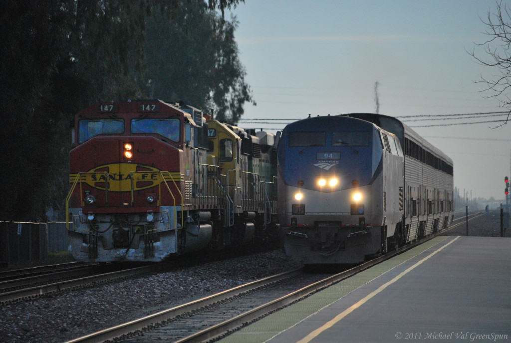BNSF 147 &amp; AMTK 94